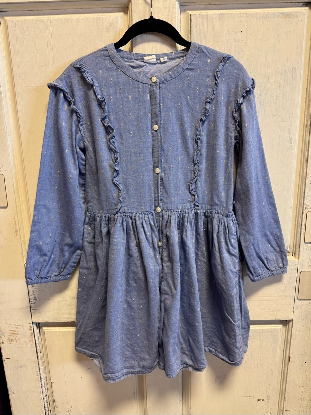 Girls' GAP Lightweight Blue Chambray Dress
